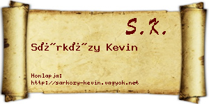 Sárközy Kevin névjegykártya